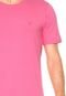 Camiseta Polo Wear Logo Rosa - Marca Polo Wear