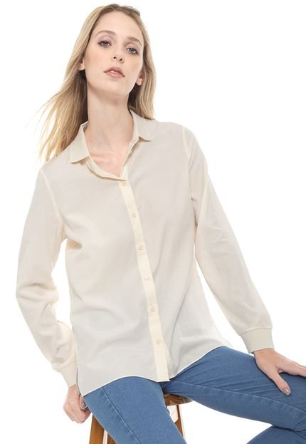 Camisa Lacoste Lisa Bege - Marca Lacoste