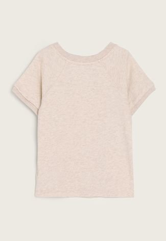 Camiseta Infantil GAP Raglan Off-White