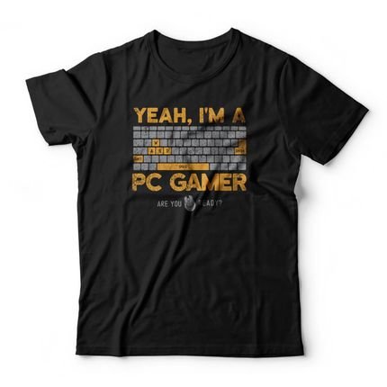 Camiseta PC Gamer - Preto - Marca Studio Geek 