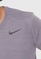 Camiseta Nike M NK Superset Top Ss Cinza - Marca Nike