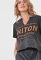 Camiseta Triton Paint Splatter Preta - Marca Triton