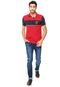 Camisa Polo Tommy Hilfiger Recortes Vermelha - Marca Tommy Hilfiger