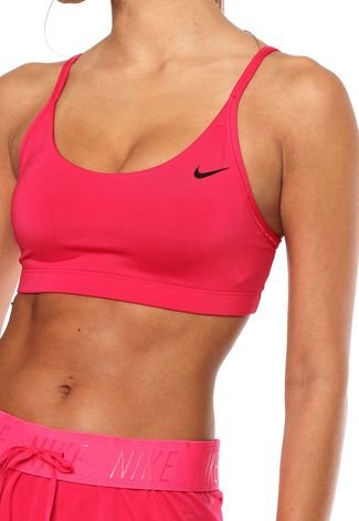 Top Nike Victory Compression Bra Electro Rosa - Compre Agora