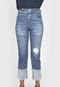 Calça Cropped Jeans Forum Slim Lolita Azul - Marca Forum