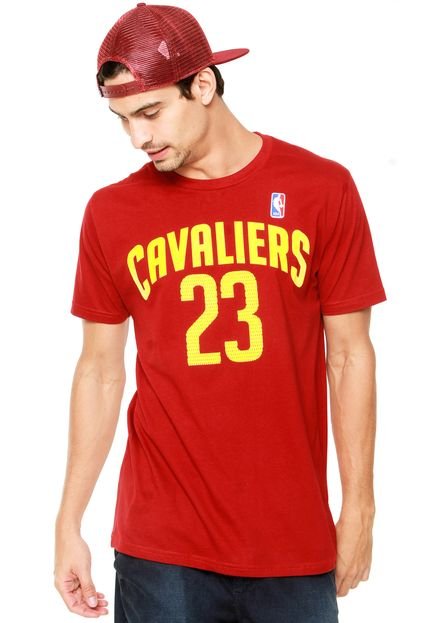 Camiseta NBA Cleveland Cavaliers James 23 Vermelho - Marca NBA