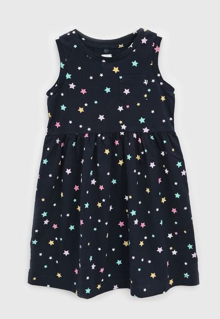 Vestido GAP Infantil Estrelas Azul-Marinho - Marca GAP