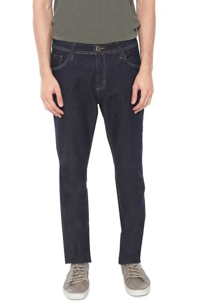 Calça Jeans Osmoze Slim Pespontos Azul-marinho - Marca Osmoze
