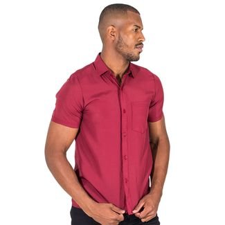 Camisa social store masculina manga curta