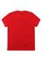 Camiseta Abrange Menino Frontal Vermelha - Marca Abrange