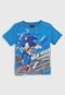 Camiseta Infantil Brandili Sonic Azul - Marca Brandili