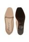 Slipper Moleca Perfuros Bege - Marca Moleca