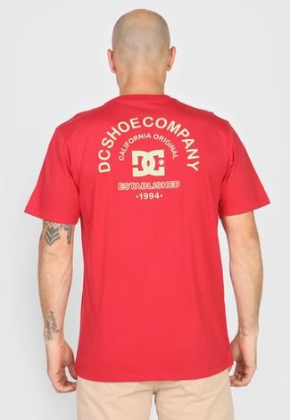 Camiseta DC Shoes Cal Vermelha
