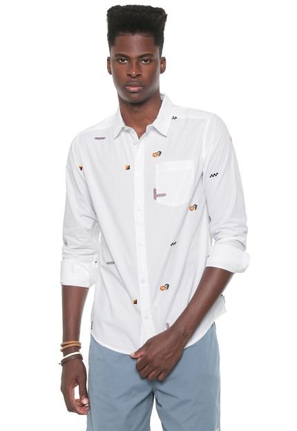 Camisa RVCA Reta Lp Mix Branca - Marca RVCA