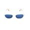 Óculos Solar Prorider Retro Prata com Lente Espelhada Azul - ANDROS - Marca Prorider