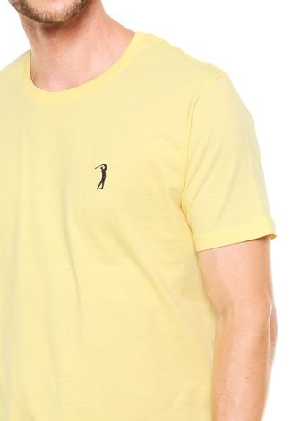 Camiseta Aleatory Bordado Amarela