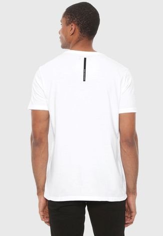 Camiseta Calvin Klein Jeans Fitted Logo Branca