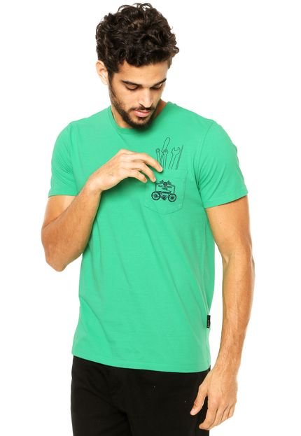 Camiseta Manga Curta Forum Bolso Ferramentas Verde - Marca Forum