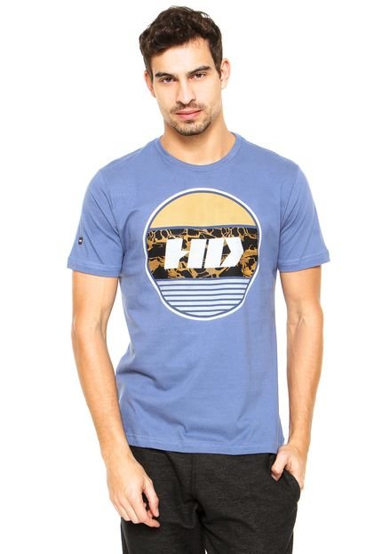 Camiseta HD Acid Circle Azul - Marca HD
