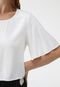 Blusa Cropped Lez a Lez Reta Lisa Off-White - Marca Lez a Lez