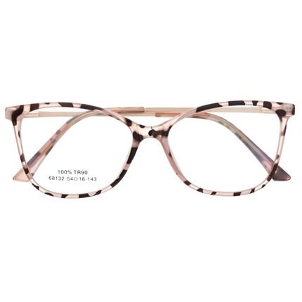 Armação Óculos Grau Feminino Quadrado Love Animal Print - Marca Palas Eyewear