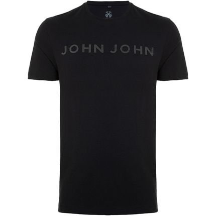 Camiseta John John Regular Bernard In24 Preto Masculino - Marca John John