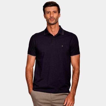 Camisa Polo Aramis Frisos Interno Ve25 Marinho Masculino - Marca Aramis