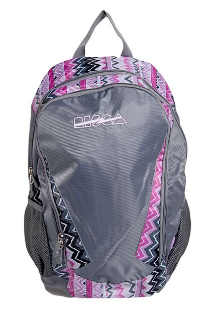 Mochila Escolar Risca New Cinza - Marca Risca