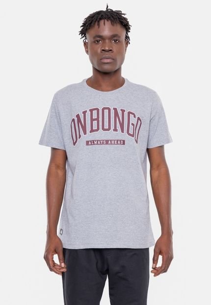 Camiseta Onbongo Ahead Cinza Mescla - Marca Onbongo