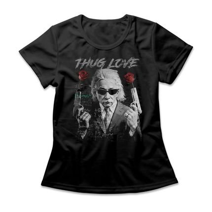 Camiseta Feminina Thug Love - Preto - Marca Studio Geek 