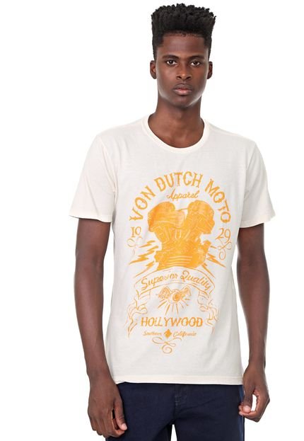 Camiseta Von Dutch Hollywood 1929 Off-white - Marca Von Dutch 