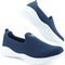 Kit 2 Pares Tênis Feminino Esportivo Casual Leve Sapatore Branco e Azul e Relógio - Marca Sapatore