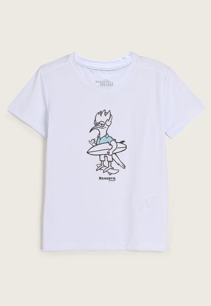 Camiseta Infantil Reserva Mini Pica-Pau Branca - Marca Reserva Mini