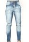 Calça Jeans Shoulder Boy Vista Botões Azul - Marca Shoulder