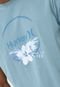 Camiseta Hurley Aqua Floral Azul - Marca Hurley