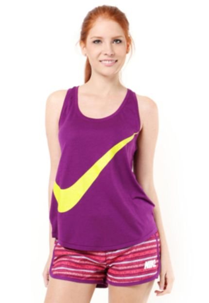 Regata Nike Sportswear Prep Large Swoosh Bright Roxa - Marca Nike Sportswear