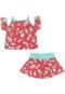 Conjunto 2pçs For Girl Fast Food Rosa - Marca For Girl