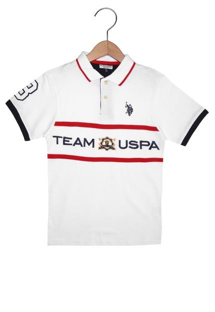 Camisa Polo U.S. Polo Menino Branco - Marca U.S. Polo
