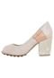 Peep Toe Total Comfort Detalhe Lateral Off White - Marca Ramarim