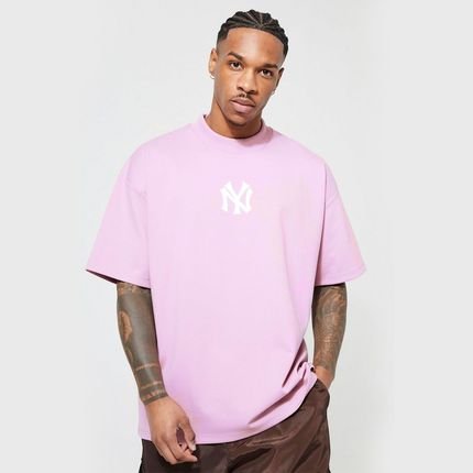 Camiseta Oversized rosa Streetwear NY - Marca Prison