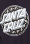 Camiseta Santa Cruz Paisley Dot Azul - Marca Santa Cruz