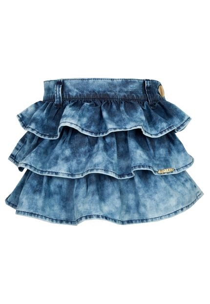 Saia Jeans Mania Kids Azul - Marca Mania Kids