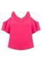 Blusa Pink Connection Cropped Rosa - Marca Pink Connection