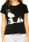 Camiseta FiveBlu Boo Snoopy Preta - Marca FiveBlu