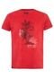 Camiseta Tropical Brasil Slim Estampada Vermelha - Marca Tropical Brasil