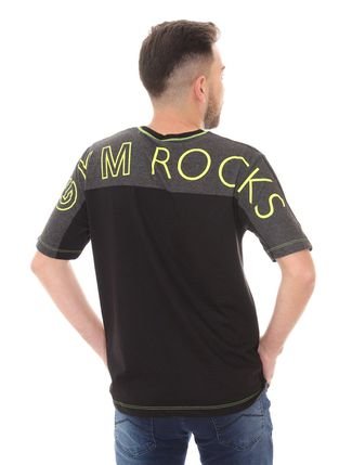 Camiseta John John Masculina Rg Gym Rocks Preta - Compre Agora