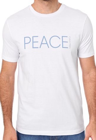 Camiseta Calvin Klein Peace Branca