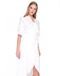 Vestido AMARO Maxi De Crepe Leve Off-White - Marca AMARO