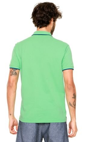 Camisa Polo Ellus Listras Verde