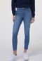 Calça Cropped Jeans Only Skinny Destroyed Azul - Marca Only